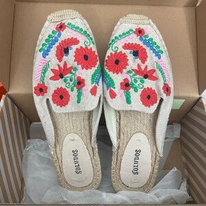 soludos - Bermuda embroidered mule